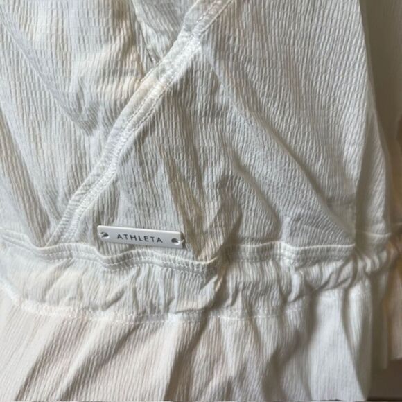 Athleta Avenue Crepe Jacket Women's White Zipper Pockets Vented Tie Waist XXS - Picture 2 of 13